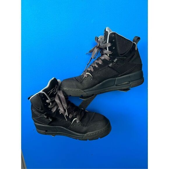 2012 NIKE AIR JORDAN Flight 45 TRK Black/Grey SNEAKERS 467927-003 Mens Size US9. - Picture 4 of 7